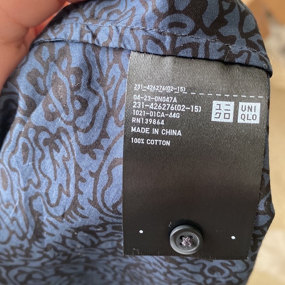 Anna Sui x Uniqlo Blue and Black Peasant Top NWT - Picture 7 of 7